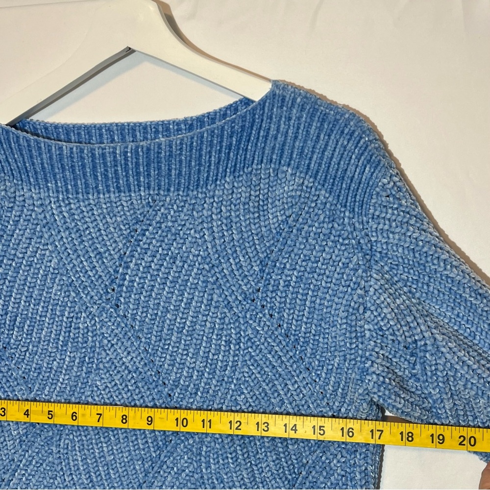 Tommy Bahama Knit Women's Shell St Luna Sweater Size XS/TP Light Blue Soft - Picture 5 of 9
